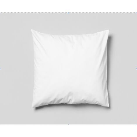 Lot de 2 Oreillers carrés 60x60cm moelleux 100% Polyester Fibres Creuses Coussin HomeFlair
