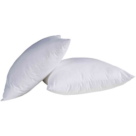 Lot de 2 oreillers confort enveloppe coton Someo 60x60