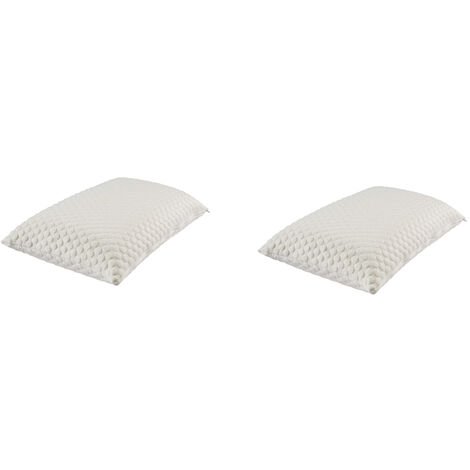 Lot de 2 oreillers latex et housses de protection Someo 40x60