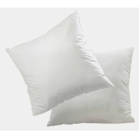 Lot de 2 oreillers microfibre 60x60 cm