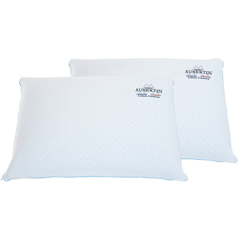 Lot de 2 Oreillers - accueil mémoire de forme - 60 x 40 cm
