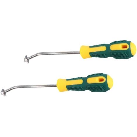 Lot de 2 outils de nettoyage de carrelage, racloir à mastic, racloir à mastic, lame en alliage d'acier tungstène