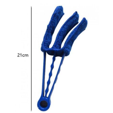 Lot de 2 Outils de Nettoyage pour Stores Vénitiens - Brosse à Griffes et Plumeau en Microfibre - Nettoyeur de Rideaux et Climatisation de Voiture