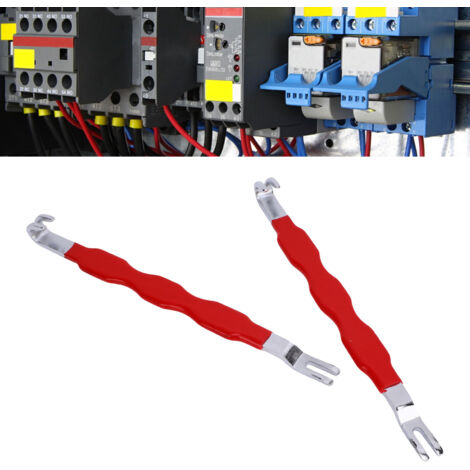 Lot de 2 outils de séparation et d'extraction de connecteurs électriques automobiles universels et multifonctionnels pour la plupart des véhicules (rouge).