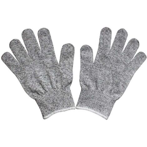 Lot de 2 paires de gants anti-coupures pour enfants - Protection de niveau 5 - Qualité de contact alimentaire (XS)