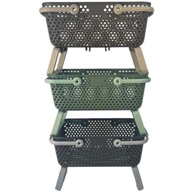 Panier Lot de 2 paniers Kajo 15L Gris / Gris Souris