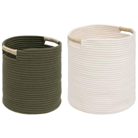 Lot de 2 Paniers "Tropical Boudoir" 35cm Multicolore