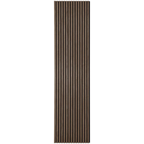 Lot de 2 panneaux en tasseaux de bois - Bois foncé - ACOUSTIC
