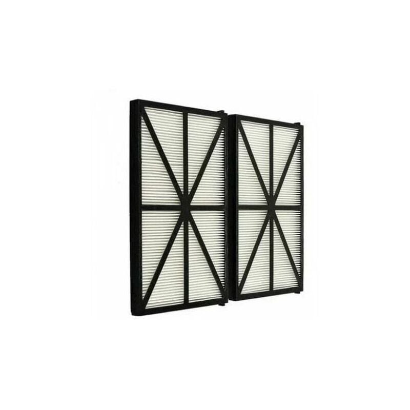 Lot de 2 Panneaux Filtres pour Robot Tiger Shark - RCX70101PAK2 - Noir