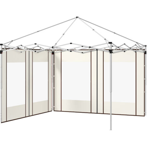 Lot de 2 panneaux latéraux de barnum MELEAS blancs