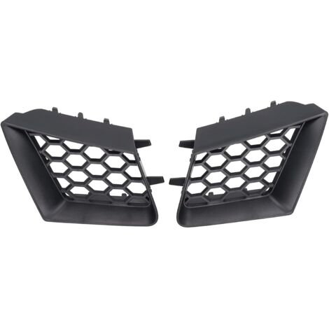 Lot De 2 Pare-Chocs Avant, Grille De Calandre,Calandre De Voiture, Grille Supérieure Gauche Droite Noir Brillant De Remplacement Pour Seat Ibiza Cordoba 6l 2002‑2009
