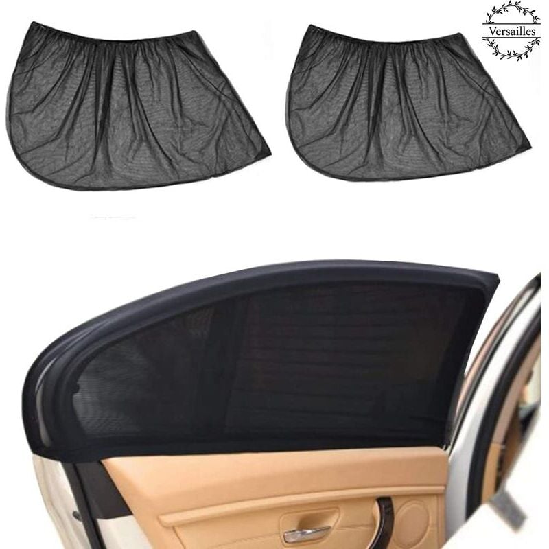Ensoleille - Lot de 2 Pare-soleil Fenêtre de Voiture pour Vitres Latérales Universel Fenêtres Shades Protection maximal Contre Rayon de Soleil et uv