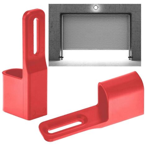 Lot de 2 pare-soleil rouges pour porte de garage avec capteur