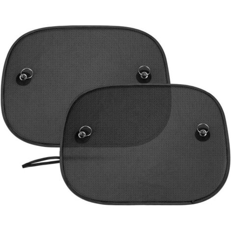 Lot de 2 pare-soleil universels pour vitres latérales de voiture, protection solaire contre les rayons UV nocifs, répulsif contre la chaleur, pour bébés, enfants et animaux domestiques, 44 cm x 36 cm 