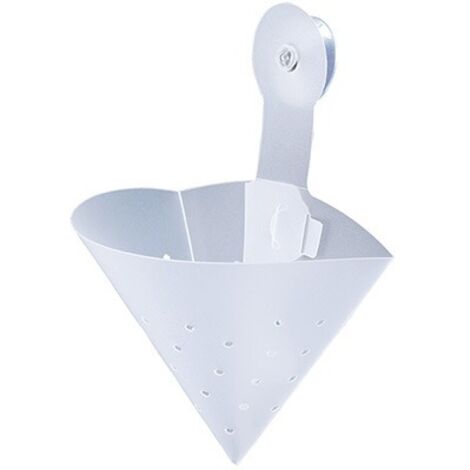 Lot de 2 passoires-entonnoirs avec ventouse, pliables, pour égoutter les déchets alimentaires et trier les ordures de cuisine.