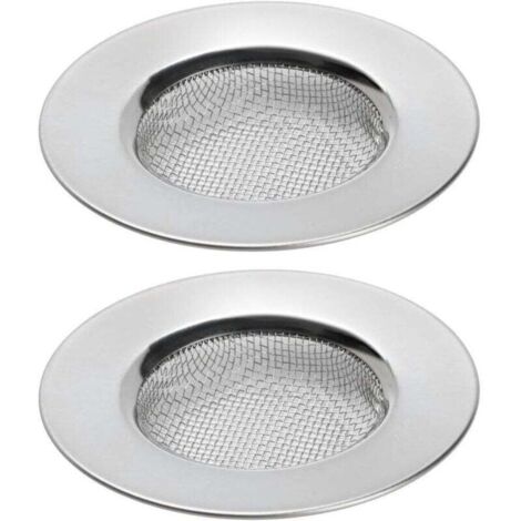 Lot De 2 Passoires Évier Acier Inoxydable 7,6 Cm Filtre Drainage Douche Baignoire Cuisine