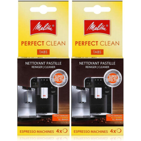 Lot de 2 pastilles detartrantes (4 x 1,8g) pour Cafetiere MELITTA 6762481