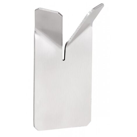 Lot de 2 patères double NIVA en acier inoxydable avec adhésive 4,8 x8,5 x2,2 cm