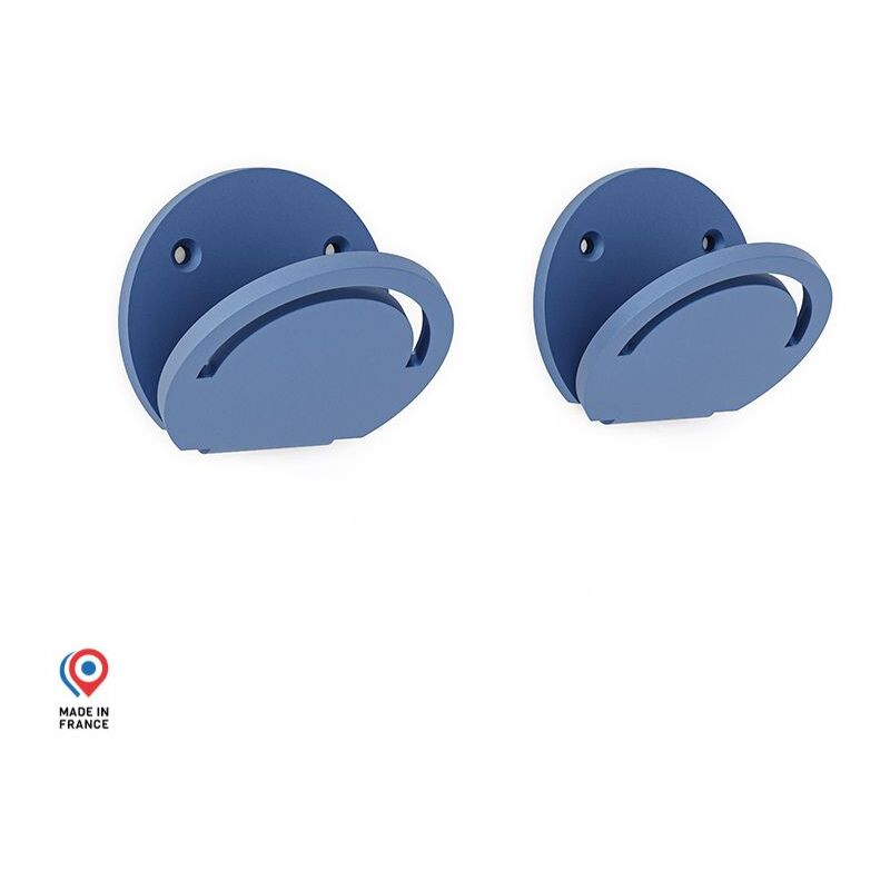 Lot de 2 Patères - Perle - couleur bleu