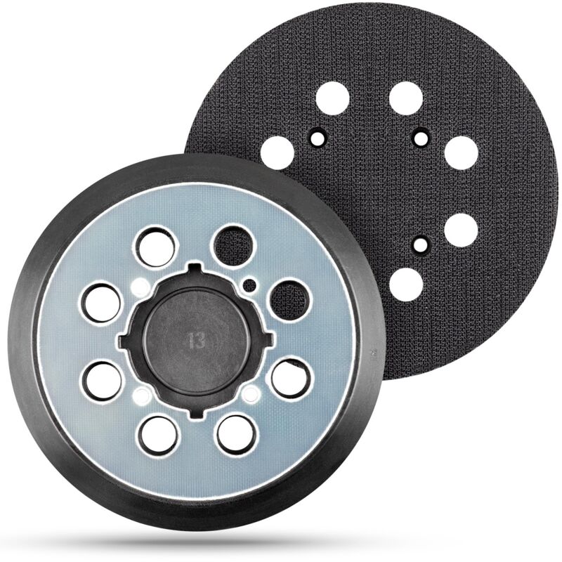 Lot de 2 patins de ponçage orbital de 125mm pour Dwe6421 6421K DWE6423 6423 6423K DCW210B - 4 trous de vis