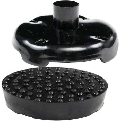 Lot de 2 patins en caoutchouc pour cric - Bloc en caoutchouc - Cric 4T - Adaptateur de selle