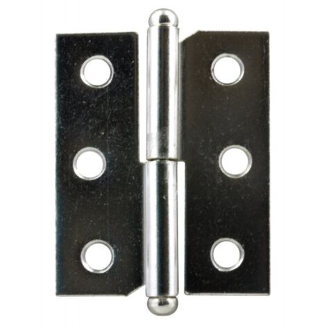 Lot de 2 Paumelles pour porte Droite 40x50mm