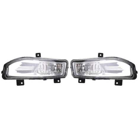 Lot de 2 phares antibrouillard pour phares halogènes, accessoires auto
