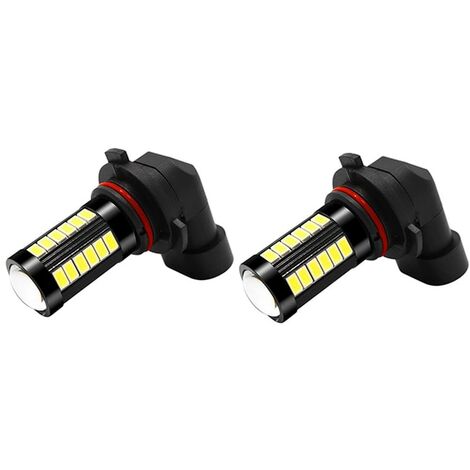 Lot de 2 phares antibrouillard pour voiture, H8/H11, 6500K, 1400 lumens, LED, IP67, blanc