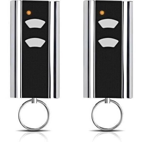 Lot de 2 pièces de rechange pour émetteur manuel Normstahl - Ouverture de porte de garage - 433,92 MHz - 2 canaux - Compatible avec Normstahl Entrematic RCU 433-2, RCU 433-4, EA433 2KM, EA433 2KS
