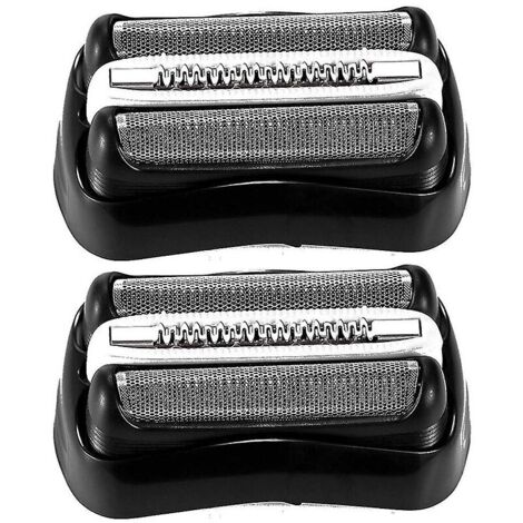 Lot de 2 pièces de rechange pour rasoir Braun série 3 32b, grille et couteaux de rechange