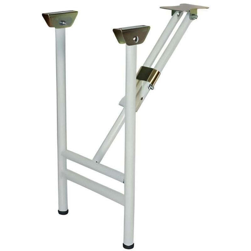 Visiodirect - Lot de 2 Pieds de banc pliants coloris Noir - 42,9 x 26,1 x 22,3 cm