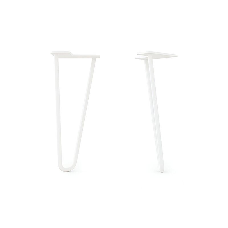 Lot de 2 pieds de table basse Gemini - couleur blanc