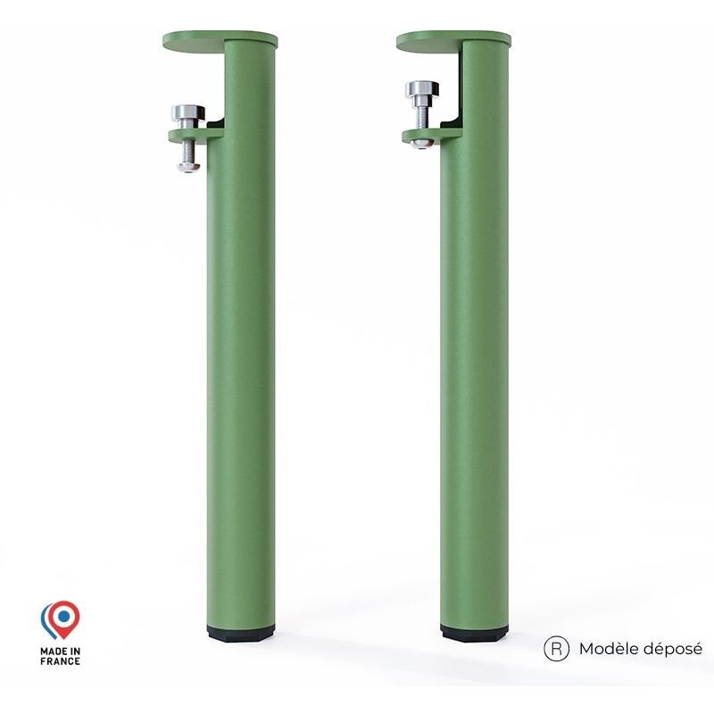 Lot de 2 pieds de table basse Topaze - couleur vert