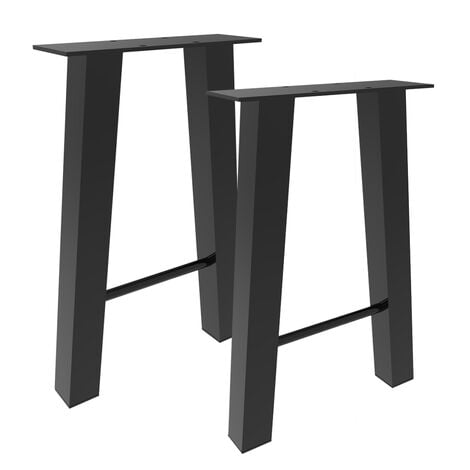Pied de table acier 40cm – Fer plat