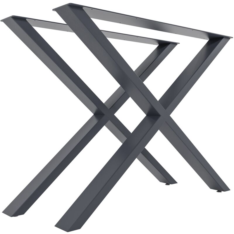 CLP - Lot de 2 pieds de table Swift Gris l
