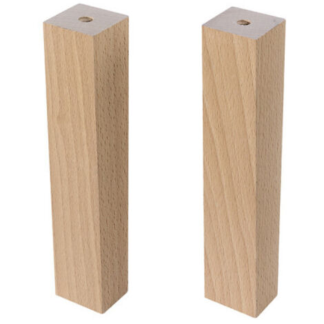 Lot de 2 pieds en bois pour Oceanie White - H 20 x P 4 cm - Oak Coast Evoke - Livraison gratuite