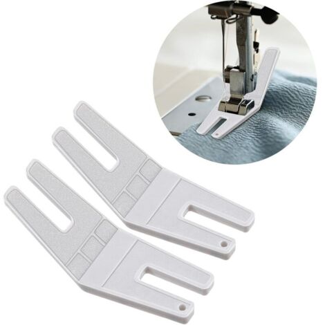 Lot de 2 pieds presseurs en plastique pour machine à coudre – Aide à la couture pour coutures épaisses – Maintien du tissu – Longue durée de vie