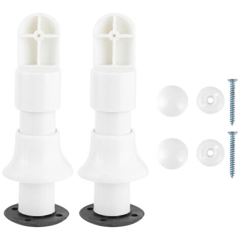 Lot de 2 pieds réglables pour meubles de cuisine et salle de bain
