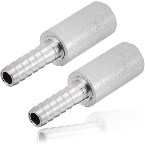 Lot de 2 pierres d'aération par diffusion de 0,5 micron pour l'oxygénation et la carbonatation de la bière artisanale.