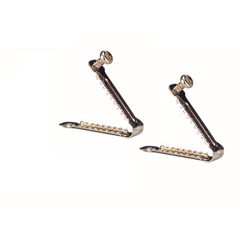 Lot de 2 pinces à ailes en métal – Maintien sécurisé des ailes – Pour volailles – Usage professionnel – Chick'A