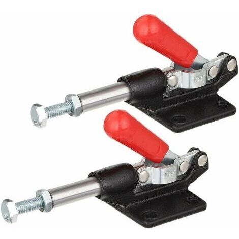 Lot de 2 Pinces á bascule en métal, Colliers de serrage, 32 mm, 227 kg