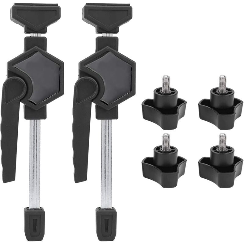 Lot de 2 pinces à prise en main rapide, éléments de serrage réglables, cadre de travail du bois, fixation rapide pour bancs de travail du bois, outil
