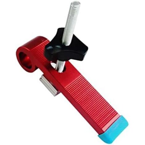 Lot de 2 pinces à serrage rapide, en métal pour rails en T Track en métal, serre joint rail de guidage pour le travail du bois, outils de rail pour rail