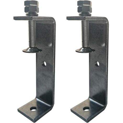 Lot de 2 pinces C 85-115 mm réglables - Ouvertures de mâchoire en acier inoxydable - Largeur d'ouverture : 120 mm - Serre-joints en C - Petits serre-joints en métal - Pince de table M8 M10