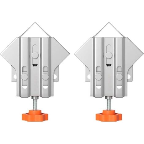 Lot de 2 pinces compactes à 90 degrés pour un rangement facile et un maximum d'utilité dans les ateliers (fermés)