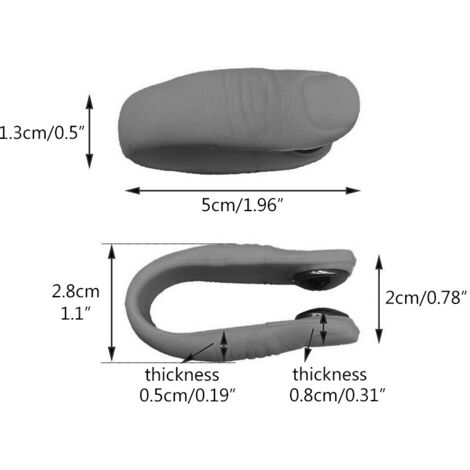 Lot de 2 pinces d'acupression pour les doigts - Clip minceur et massage anti-stress - Soulagement des tensions et de l'anxiété