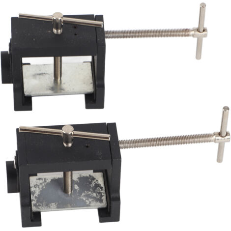 Lot de 2 pinces de fixation professionnelles en alliage d'aluminium à angle droit pour l'installation de cadres de meubles