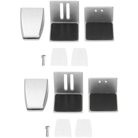 Lot de 2 pinces de fixation réglables en alliage d'aluminium pour cloison de bureau, idéales pour les écrans de bureau à domicile.