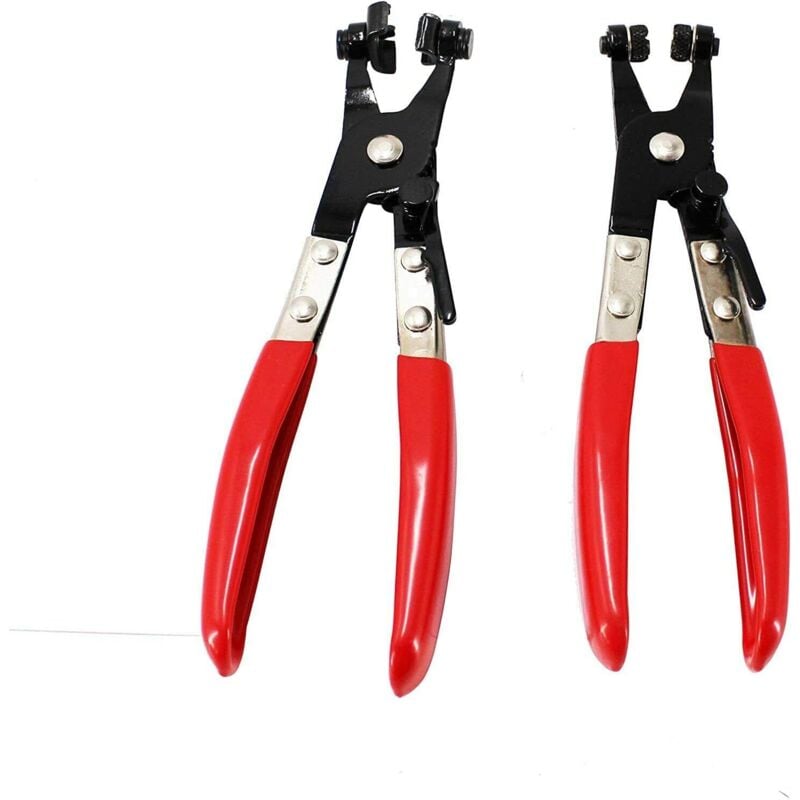 Lot de 2 pinces de serrage pour tuyau de voiture - Pour réparation de véhicule - Poignée confortable