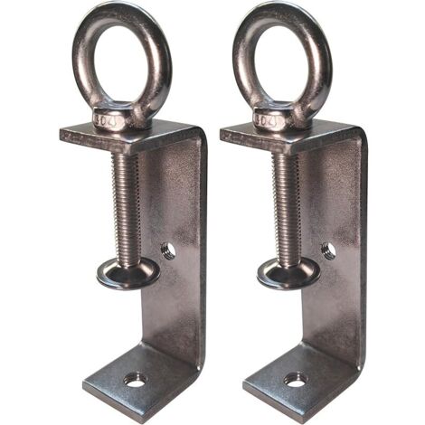 Lot de 2 pinces en C 50 à 95 mm - Ouvertures de mâchoire réglables en acier inoxydable - Serre-joints en C - Petit serre-joint en métal - Support de serrage - Pince de table M8 M10